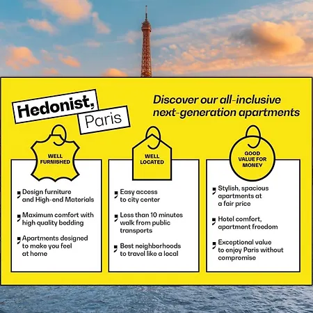 Апартаменты Design Architect Flat - 6 Guests - 15min From Paris Center